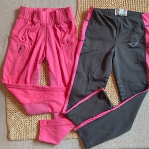 Little Girls Riding Pants Equestrian Horseback Tuff Rider xs Breeches